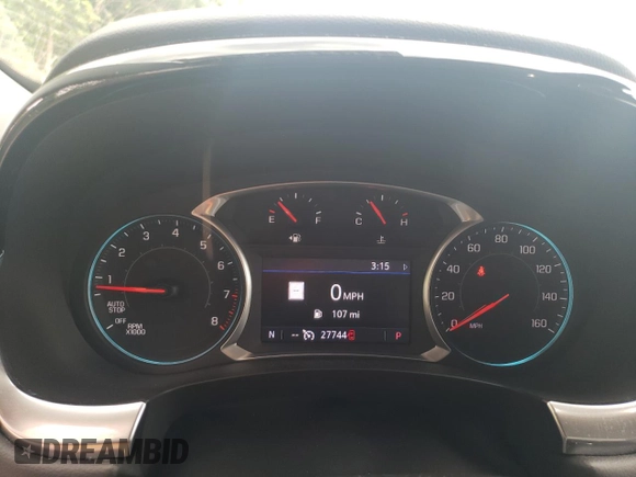 2021 Chevrolet Traverse LT Leather with VIN 1GNEVHKW6MJ262684, listed as a Copart auction lot 64939884 with 27,744 mi miles and Salvage Title. Bid and sale history available at carsss.com. Image 9.