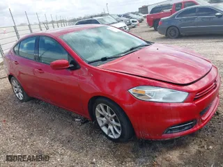 2013 Dodge Dart SXT with VIN 1C3CDFBA1DD155511, listed as a IAAI auction lot 41716393 with 77,622 mi miles. Bid and sale history available at carsss.com. Image 1.