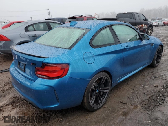 2021 BMW M2 Competition with VIN WBS2U7C07M7J70654, listed as a Copart auction lot 44136854 with 10,927 mi miles. Bid and sale history available at carsss.com. Image 3.