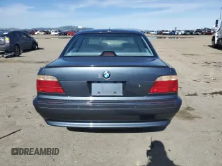 2001 BMW 7 Series 740iA with VIN WBAGG83421DN87364, listed as a Copart auction lot 44462125 with 123,519 mi miles and Salvage Title. Bid and sale history available at carsss.com. Image 6.