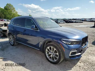 2020 BMW X5 xDrive40i with VIN 5UXCR6C00LLL66950, listed as a Copart auction lot 54584945 with 51,766 mi miles and Salvage Title. Bid and sale history available at DreamBid. Image 4.