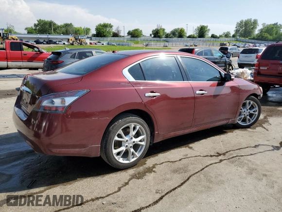 2013 Nissan Maxima SV with VIN 1N4AA5AP3DC826703, listed as a Copart auction lot 57340645 with 152,937 mi miles and Salvage title. Bid and sale history available at DreamBid. Image 3.