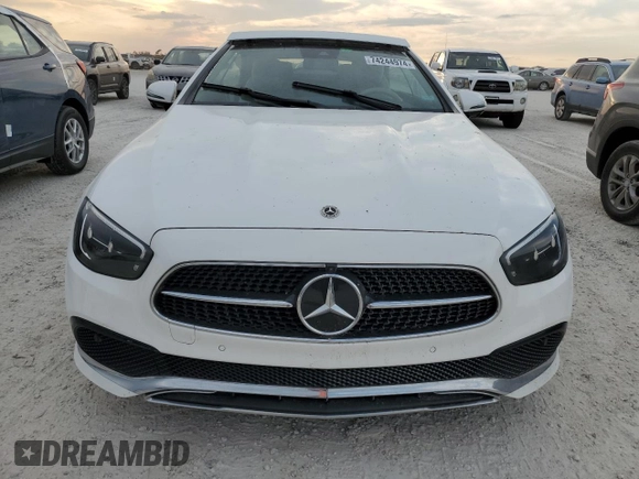 2021 Mercedes-Benz E 450 with VIN W1K1K5JB4MF167210, listed as a Copart auction lot 74244974 with Not provided miles and Salvage title. Bid and sale history available at DreamBid. Image 5.