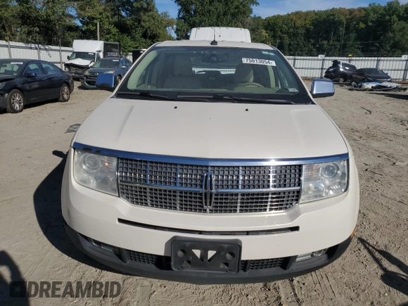 2007 Lincoln MKX with VIN 2LMDU68C57BJ18304, listed as a Copart auction lot 75013054 with 0 mi miles and Salvage Title. Bid and sale history available at carsss.com. Image 5.