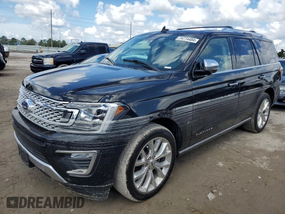 2019 Ford Expedition Platinum with VIN 1FMJU1LT1KEA84917, listed as a Copart auction lot 74774404 with 0 mi miles and Non Repairable. Bid and sale history available at carsss.com. Image 1.