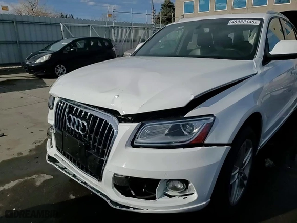 2014 Audi Q5 Premium Plus with VIN WA1LFAFP6EA105529, listed as a Copart auction lot 48952145 with 90,908 mi miles and Salvage Title. Bid and sale history available at carsss.com. Image 14.