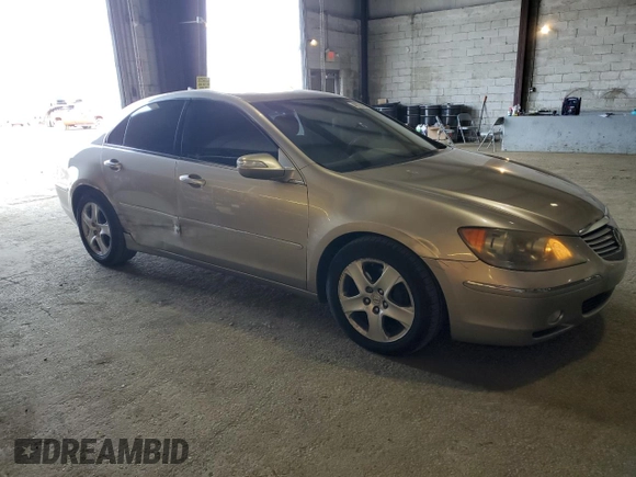2006 Acura RL with VIN JH4KB16546C001377, listed as a Copart auction lot 48790805 with 142,052 mi miles and Salvage Title. Bid and sale history available at DreamBid. Image 4.