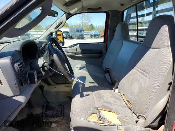 2007 Ford F-250 XL with VIN 1FTNF21567EB06167, listed as a Copart auction lot 68421444 with 51,153 mi miles and Salvage Title. Bid and sale history available at DreamBid. Image 7.