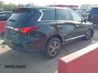 2020 Infiniti QX60 Luxe z VIN 5N1DL0MM7LC540417, wystawiony jako IAAI lot #42112881 z przebiegiem 53 003 mil mil oraz . Historia ofert i sprzedaży dostępna na DreamBid. Obrazek 4.