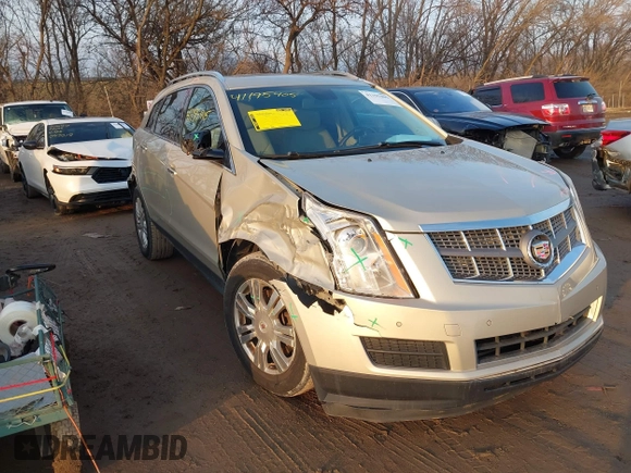 2011 Cadillac SRX Luxury Collection with VIN 3GYFNAEY5BS612796, listed as a IAAI auction lot 41195405 with 107,007 mi miles. Bid and sale history available at carsss.com. Image 1.