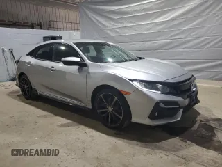 2021 Honda Civic Sport with VIN SHHFK7H47MU400406, listed as a Copart auction lot 45722085 with 28,107 mi miles and Salvage Title. Bid and sale history available at DreamBid. Image 4.