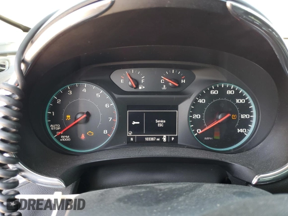 2019 Chevrolet Malibu LT with VIN 1G1ZD5ST4KF133465, listed as a Copart auction lot 48693905 with 103,367 mi miles and Salvage Title. Bid and sale history available at DreamBid. Image 9.