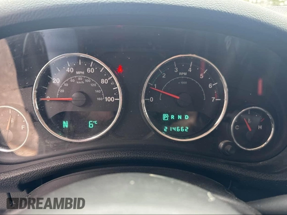2013 Jeep Wrangler Sport with VIN 1C4AJWAG7DL605881, listed as a IAAI auction lot 41980930 with 214,662 mi miles and . Bid and sale history available at carsss.com. Image 7.