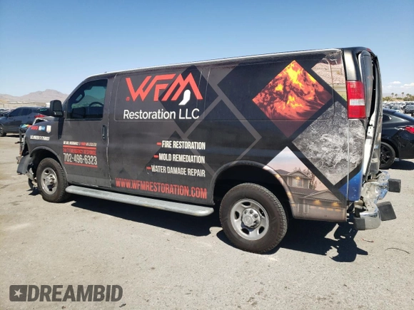2019 Chevrolet Express Cargo Van with VIN 1GCWGAFG6K1287440, listed as a Copart auction lot 68916194 with 69,065 mi miles and Salvage Title. Bid and sale history available at carsss.com. Image 2.