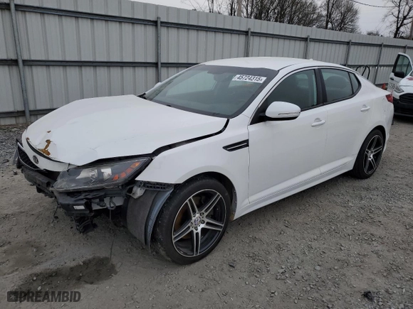 2013 Kia Optima SX w/Limited Pkg with VIN 5XXGR4A60DG157806, listed as a Copart auction lot 45724315 with 144,299 mi miles and Salvage Title. Bid and sale history available at carsss.com. Image 1.