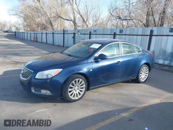 2011 Buick Regal CXL RL4 with VIN W04GS5EC4B1009414, listed as a IAAI auction lot 41969716 with 196,958 mi miles. Bid and sale history available at carsss.com. Image 2.
