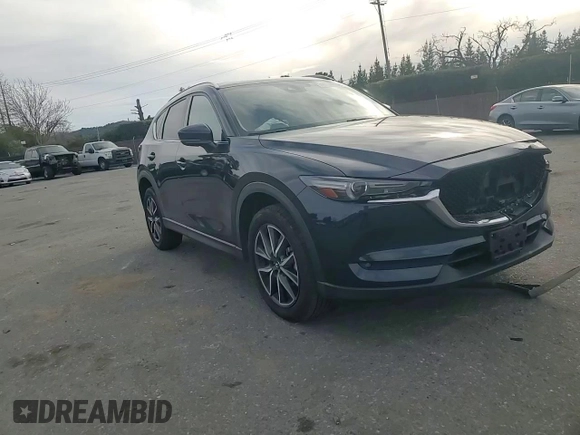 2018 Mazda CX-5 Grand Touring with VIN JM3KFADM7J0380568, listed as a Copart auction lot 48749015 with 53,401 mi miles and Salvage Title. Bid and sale history available at carsss.com. Image 12.