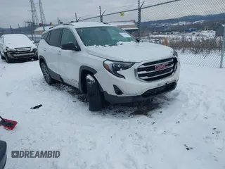 2020 GMC Terrain SLT with VIN 3GKALVEV7LL257679, listed as a IAAI auction lot 41340080 with 91,744 mi miles. Bid and sale history available at carsss.com. Image 1.