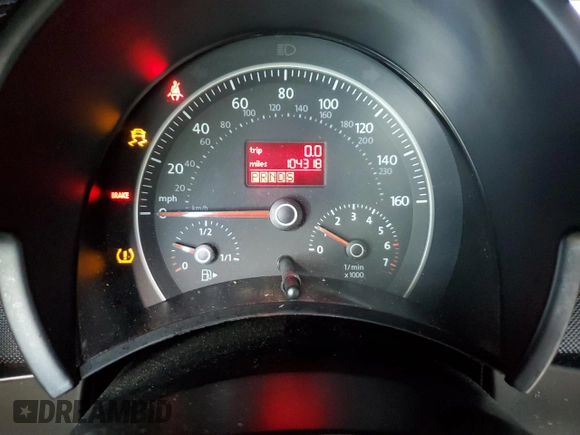 2010 Volkswagen Beetle Final Edition with VIN 3VWRW3AL6AM008857, listed as a Copart auction lot 64312235 with 104,318 mi miles and Salvage title. Bid and sale history available at DreamBid. Image 9.