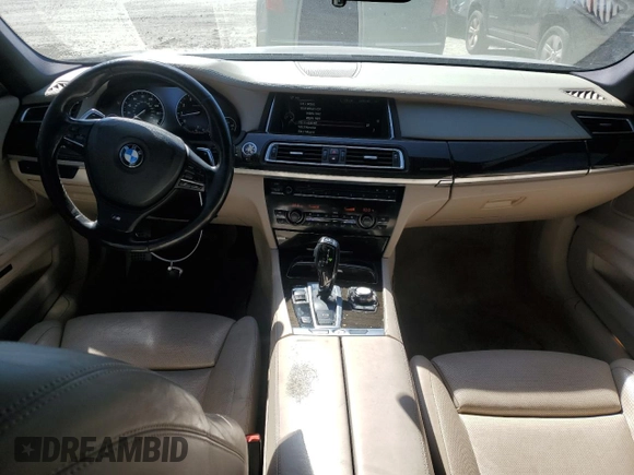 2013 BMW 7 Series 750Li with VIN WBAYE8C53DD132823, listed as a Copart auction lot 46090795 with 199,977 mi miles and Salvage title. Bid and sale history available at DreamBid. Image 8.