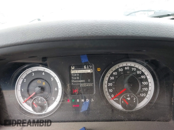 2014 Ram 1500 Express with VIN 1C6RR7FT9ES375363, listed as a IAAI auction lot 41653702 with 153,240 mi miles. Bid and sale history available at carsss.com. Image 7.