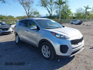 2017 Kia Sportage LX with VIN KNDPM3AC4H7194371, listed as a IAAI auction lot 41774995 with 110,720 mi miles. Bid and sale history available at carsss.com. Image 1.
