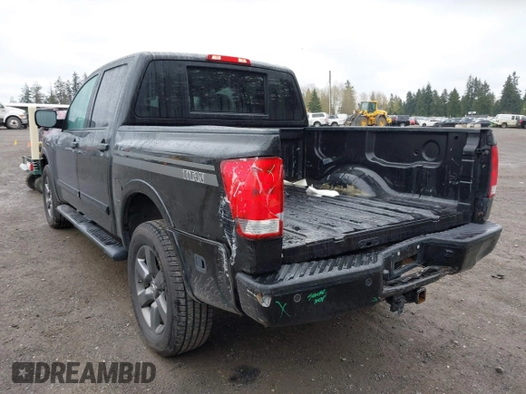 2012 Nissan Titan SV with VIN 1N6BA0EJ0CN303050, listed as a IAAI auction lot 41892370 with 120,018 mi miles. Bid and sale history available at carsss.com. Image 3.