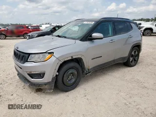 2021 Jeep Compass Altitude with VIN 3C4NJCBB2MT532314, listed as a Copart auction lot 57624295 with 55,329 mi miles and Salvage title. Bid and sale history available at DreamBid. Image 1.