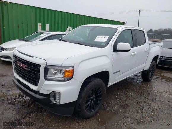 2022 GMC Canyon 4WD Elevation with VIN 1GTG6CEN1N1330671, listed as a IAAI auction lot 41227361 with 24,579 mi miles. Bid and sale history available at carsss.com. Image 2.