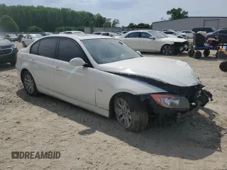 2007 BMW 3 Series 328i with VIN WBAVA33517KX71185, listed as a Copart auction lot 53839015 with Not provided miles and Salvage title. Bid and sale history available at DreamBid. Image 4.