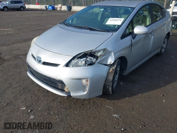 2013 Toyota Prius One with VIN JTDKN3DU6D5603472, listed as a IAAI auction lot 41808870 with 213,784 mi miles. Bid and sale history available at carsss.com. Image 6.
