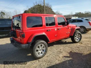 2018 Jeep Wrangler Unlimited Sahara with VIN 1C4HJXEG3JW124230, listed as a Copart auction lot 44401595 with 128,536 mi miles and Non Repairable. Bid and sale history available at carsss.com. Image 3.