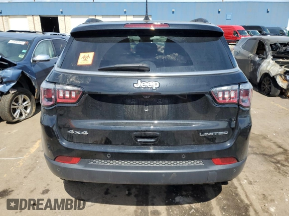 2022 Jeep Compass Limited with VIN 3C4NJDCB0NT101055, listed as a Copart auction lot 56143005 with Not provided miles and Salvage title. Bid and sale history available at DreamBid. Image 6.
