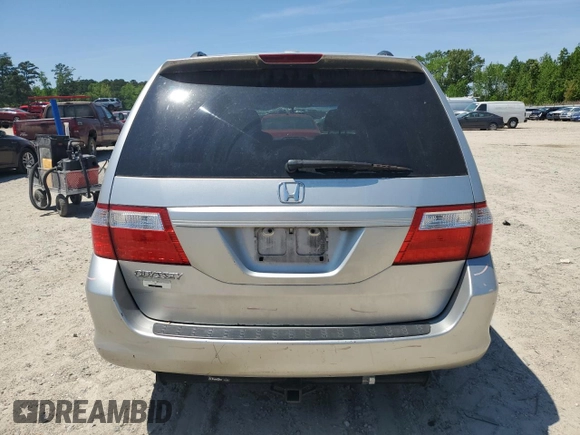 2007 Honda Odyssey EX-L with VIN 5FNRL38707B144337, listed as a Copart auction lot 54353345 with 177,322 mi miles and Salvage Title. Bid and sale history available at DreamBid. Image 6.
