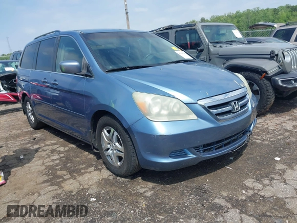 2006 Honda Odyssey EX z VIN 5FNRL38476B120251, wystawiony jako IAAI lot #42128586 z przebiegiem 171 372 mil mil oraz . Historia ofert i sprzedaży dostępna na DreamBid. Obrazek 1.