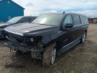 2023 GMC Yukon XL SLT z VIN 1GKS2GKD2PR157079, wystawiony jako Copart lot #59225485 z przebiegiem 33 591 mil mil oraz Tytuł czysty. Historia ofert i sprzedaży dostępna na DreamBid. Obrazek 1.