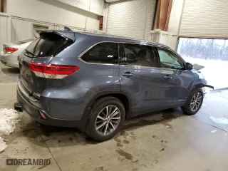 2019 Toyota Highlander SE with VIN 5TDJZRFH6KS998554, listed as a Copart auction lot 85590414 with 79,289 mi miles and Salvage Title. Bid and sale history available at carsss.com. Image 3.