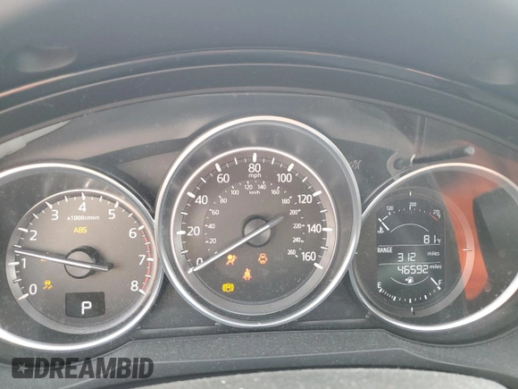 2016 Mazda CX-9 Sport with VIN JM3TCABY5G0114607, listed as a Copart auction lot 44568595 with 46,592 mi miles and Salvage Title. Bid and sale history available at carsss.com. Image 9.