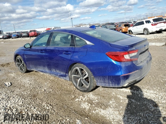 2019 Honda Accord Sedan Sport 1.5T with VIN 1HGCV1F31KA144144, listed as a Copart auction lot 42144335 with Not Provided miles and Salvage Title. Bid and sale history available at carsss.com. Image 2.