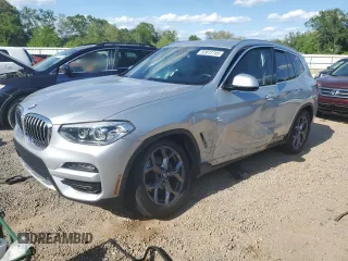 2021 BMW X3 sDrive30i z VIN 5UXTY3C06M9H57474, wystawiony jako Copart lot #52612745 z przebiegiem Nie podano mil oraz Szkody całkowita. Historia ofert i sprzedaży dostępna na DreamBid. Obrazek 1.