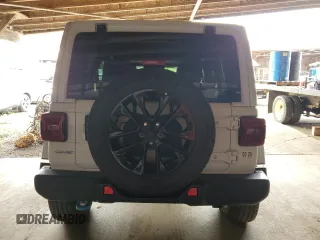 2024 Jeep Wrangler Sahara with VIN 1C4RJXP67RW223380, listed as a Copart auction lot 52192095 with 18,326 mi miles and Salvage Title. Bid and sale history available at DreamBid. Image 6.