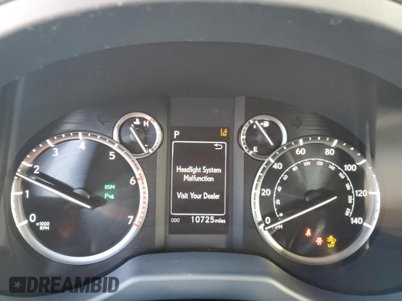 2023 Lexus GX with VIN JTJAM7BX2P5370792, listed as a Copart auction lot 88740935 with 10,725 mi miles and Salvage Title. Bid and sale history available at carsss.com. Image 9.