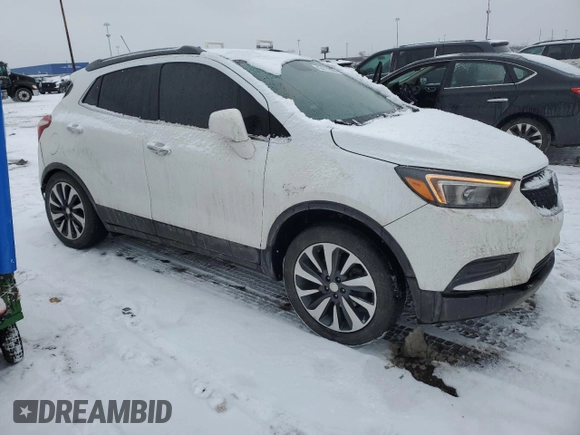 2021 Buick Encore Preferred with VIN KL4CJESM5MB364152, listed as a Copart auction lot 42417855 with 56,259 mi miles and Salvage Title. Bid and sale history available at DreamBid. Image 4.