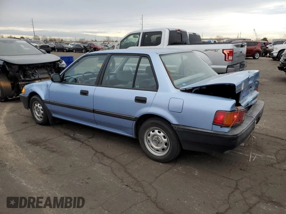 1989 Honda Civic z VIN 1HGED364XKA043135, wystawiony jako Copart lot #86406364 z przebiegiem 83 120 mil mil oraz Czysty tytuł • Clean title. Historia ofert i sprzedaży dostępna na DreamBid. Obrazek 2.