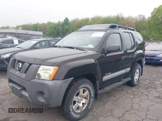 2005 Nissan Xterra S with VIN 5N1AN08W55C652063, listed as a IAAI auction lot 42239527 with 67,560 mi miles and . Bid and sale history available at DreamBid. Image 2.