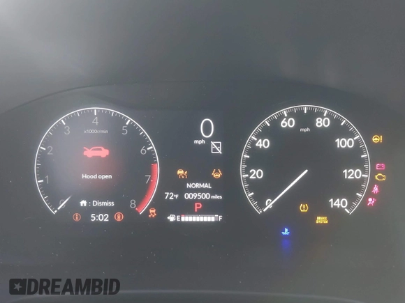 2024 Honda CR-V EX-L with VIN 2HKRS3H70RH303011, listed as a IAAI auction lot 41239305 with 9,500 mi miles and . Bid and sale history available at DreamBid. Image 7.
