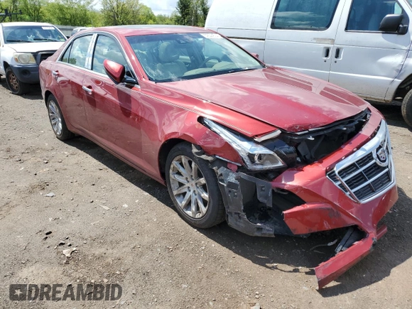 2014 Cadillac CTS Luxury RWD with VIN 1G6AR5SXXE0144084, listed as a Copart auction lot 52644604 with 99,262 mi miles and Salvage Title. Bid and sale history available at carsss.com. Image 4.