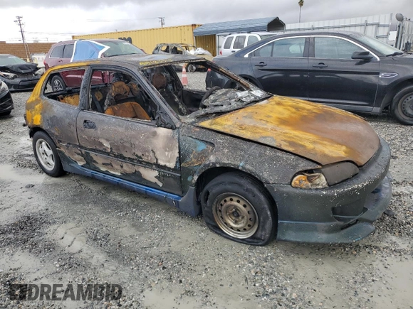 1993 Honda Civic with VIN 2HGEH2464PH521321, listed as a Copart auction lot 45183515 with Not provided miles and Non repairable. Bid and sale history available at DreamBid. Image 4.