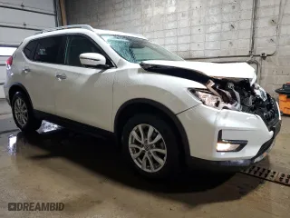 2017 Nissan Rogue SL with VIN 5N1AT2MVXHC747463, listed as a Copart auction lot 54387205 with 56,073 mi miles and Salvage Title. Bid and sale history available at carsss.com. Image 4.