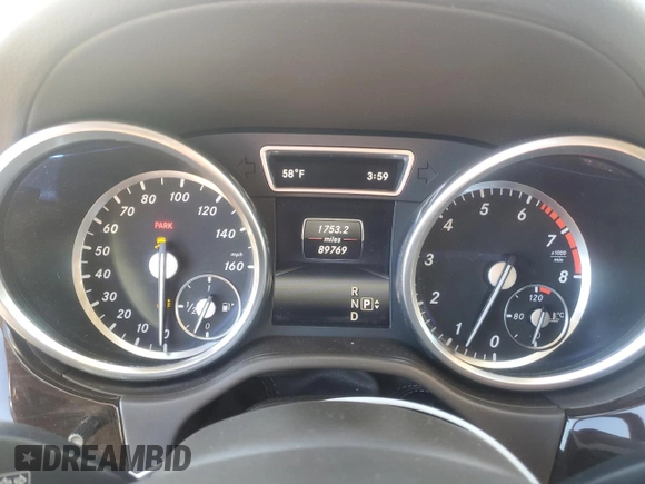2016 Mercedes-Benz GL with VIN 4JGDF6EE8GA705782, listed as a Copart auction lot 87258414 with 89,769 mi miles and Non Repairable. Bid and sale history available at carsss.com. Image 9.